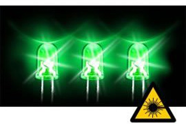 5mm Hyperhelle LED grün 12000mcd 20° 3.0V
