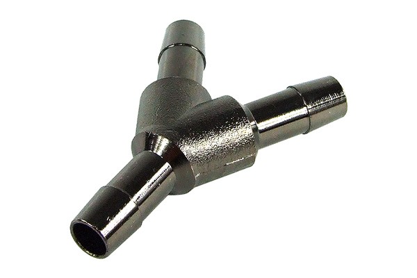 8mm (10/8mm) Y Schlauchverbinder - Messing - black nickel