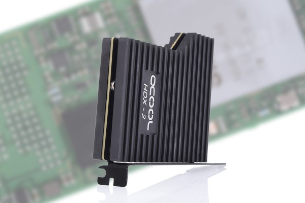 Alphacool Eisblock HDX-2 PCI-e 3.0 x4 Adapter für M.2 NGFF mit Passiv Kühler - Black