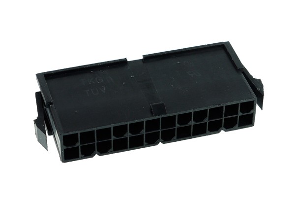 Phobya ATX Power Connector 24Pin Buchse inkl. 24 Pins - Black