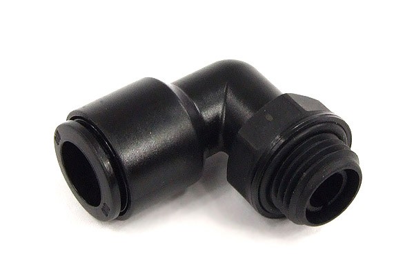 10mm G1/4 Steckanschluss 90° drehbar schwarz kunststoff