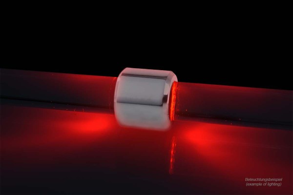 Alphacool Aurora HardTube LED Ring 13mm Chrome - Rot
