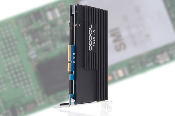 Alphacool Eisblock HDX-5 NGFF+SATAIII PCIe Card mit Passiv Kühler - Black