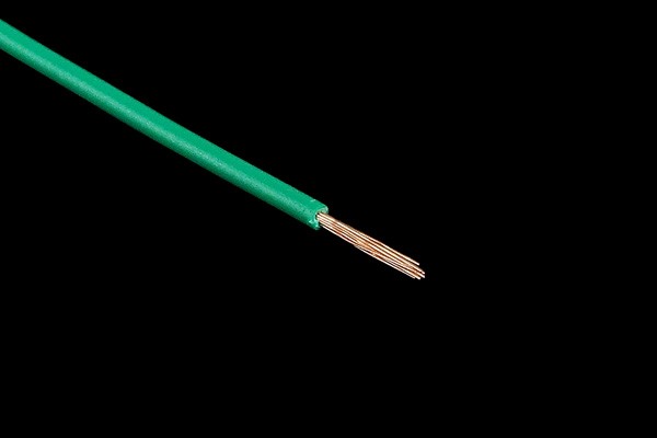 Kupferlitze isoliert 1x0,14mm² grün 10m (1000cm)